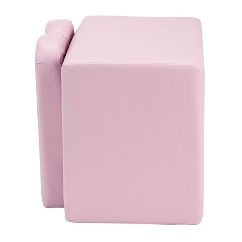 GAOMON Single Kids Sofa 2-in-1 Rectangular 49*32*39cm Modern Pink