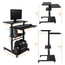 GAOMON Standing Lifting Computer Table Height Adjustable Laptop Black
