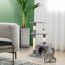 GAOMON 32in Three-layer Cat Climbing Frame Pet Play Condo Grey