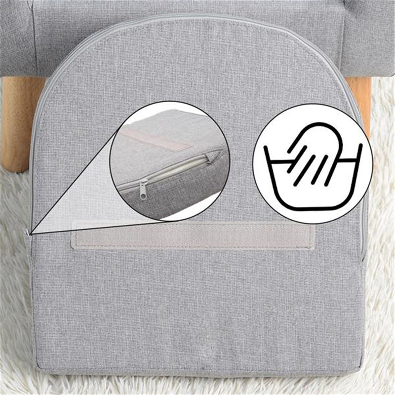 GAOMON Children Sofa with Detachable Cushion Household Living Room Grey