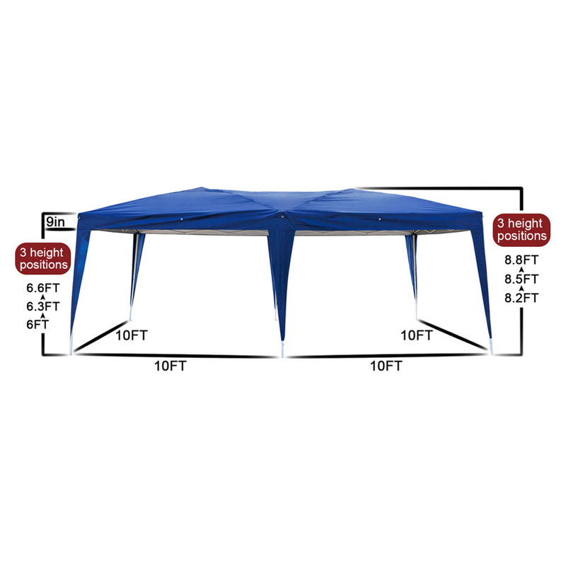 GAOMON 3x6m 4 Window Practical Waterproof Folding Tent Sunscreen Windproof Easy Set up Large Family Tents