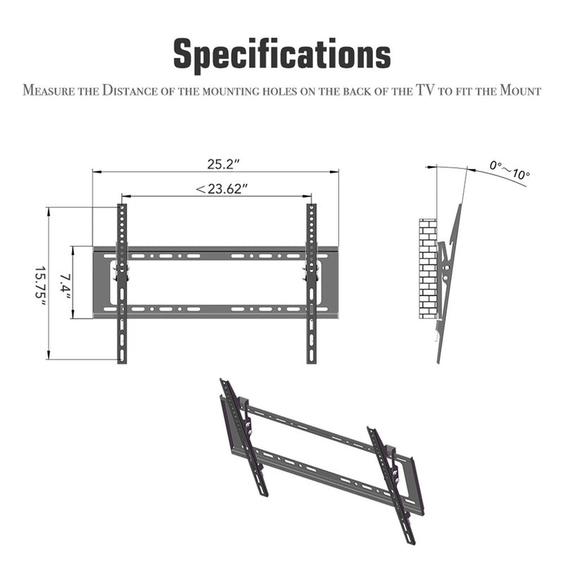GAOMON TV Stand Full Motion Bracket 32-70 Inches Black