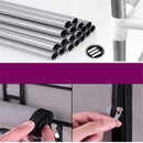 GAOMON Double Row 9-compartment Shoe Cabinet Boots Storage Case Coffee