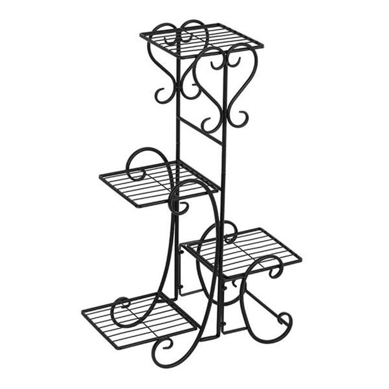 GAOMON 4-Tier Metal Shelves Flower Pot Plant Stand Display for Garden