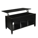 GAOMON E1 Board Lift-top Coffee Table with Hidden Storage Cabinet Black