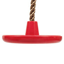 GAOMON Tree Climbing Rope Kids Disc Swing Seat Outdoor Backyard Red