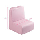 GAOMON Single Kids Sofa 2-in-1 Rectangular 49*32*39cm Modern Pink