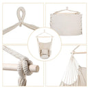 GAOMON Hammock Chair Durable Hanging Chair with Two Pillows Beige