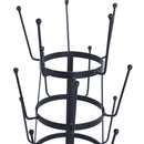GAOMON Stylish Storage Rack Stand Kitchen Steel Holder Organizer Black