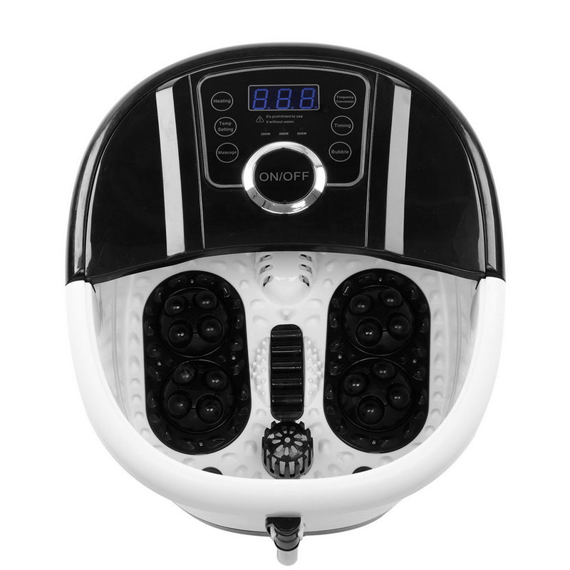 GAOMON Foot Bath with Touch Screen Digital Display Automatic Roller Black