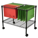 GAOMON Rolling Mobile File Cart with 4 Wheels Lightweight Space-Saving Single Tier
