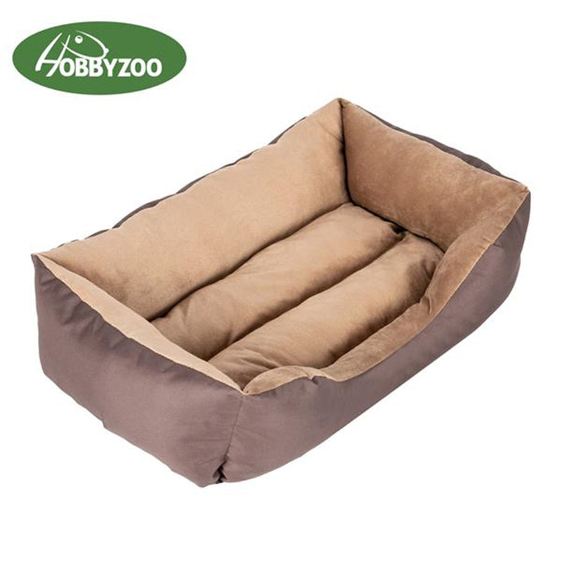 GAOMON 28" Pet Mat Kennel For Pet Cat Dog Non-slip Bottom Brown
