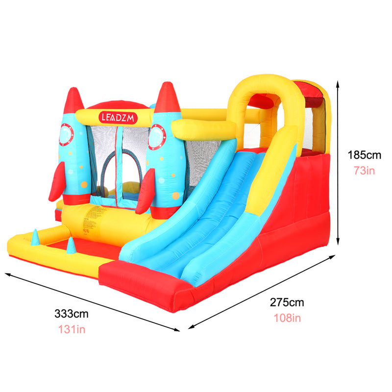 GAOMON Inflatable Bouncer with Air Blower Colorful