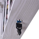 GAOMON 4-layer Storage Cabinet with Mirror Wall-mount Storage Organizer White