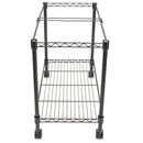 GAOMON Rolling Mobile File Cart with 4 Wheels Lightweight Space-Saving Single Tier