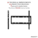 GAOMON TV Stand 26-55 Inches Desktop Single-column 3 Levels Black