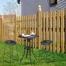 GAOMON Round Dining Table Easy To Assemble Table 81x81x104cm Bronze