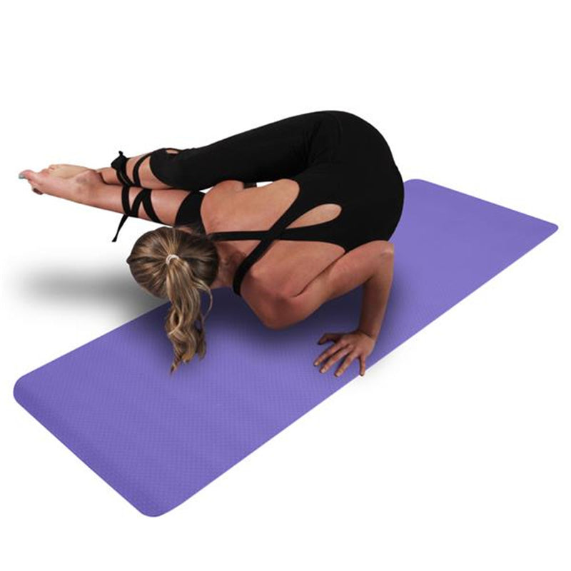 GAOMON TPE Yoga Mat 183*61*6cm Non-slip Gym Pad Purple