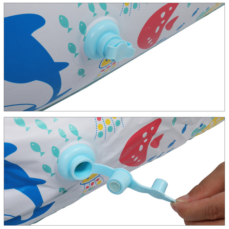 GAOMON 1 Set Inflatable Pool Three-layer Airbag Children Play Pool 150*110*60cm Blue