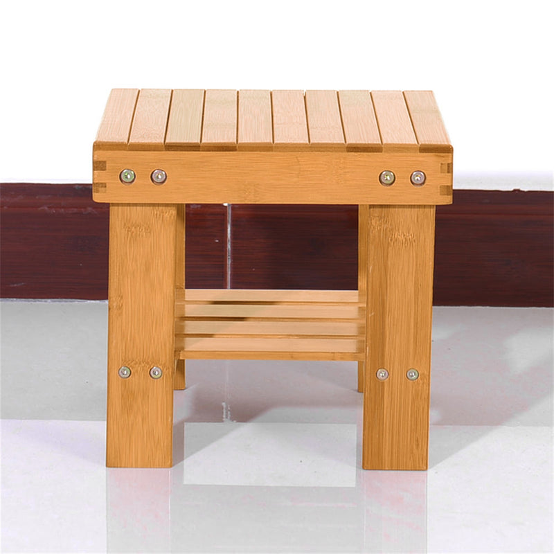 GAOMON Children Stool Step Stool for Kids Household Seat Wood Color