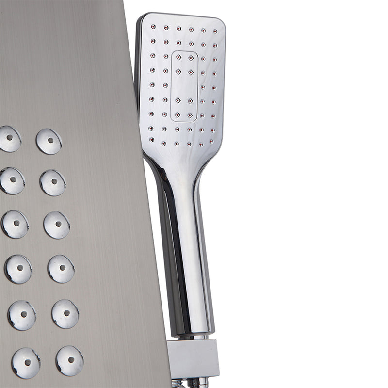 GAOMON 1.5m Shower Screen Five Water Outlet Modes Stainless Steel Silver