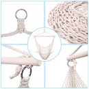 GAOMON 2pcs Hanging Rope Hammock Chair Swing Mesh Air/Sky Chair Swing for Backyard Patio Camping