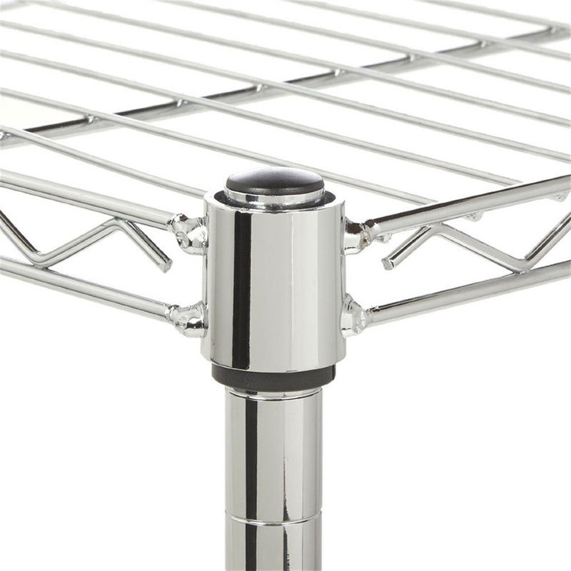 GAOMON 5-layer Metal Shelf 180 x 90 x 35 Storage Rack Home Kitchen Outdoor Silver
