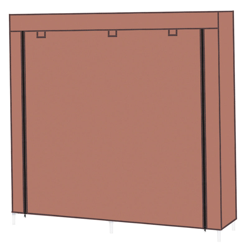 GAOMON 7 Layers 14 Grids Shoe Rack Portable Shoe Cabinet Brown