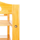 GAOMON 4 Tiers Bamboo Shoe Rack 44.09lb Load Capacity Shoe Shelf Organizer
