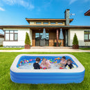 GAOMON 120x72x22inch Inflatable Swimming Pool Wall Cuboid Stored for Backyard Garden Blue