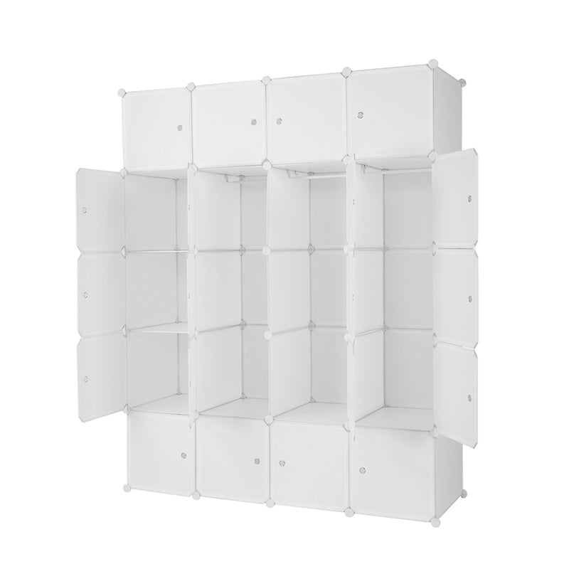 GAOMON 5-layers 20-grids Modular Closet Cabinet Storage  Shelves Cube Organizer White