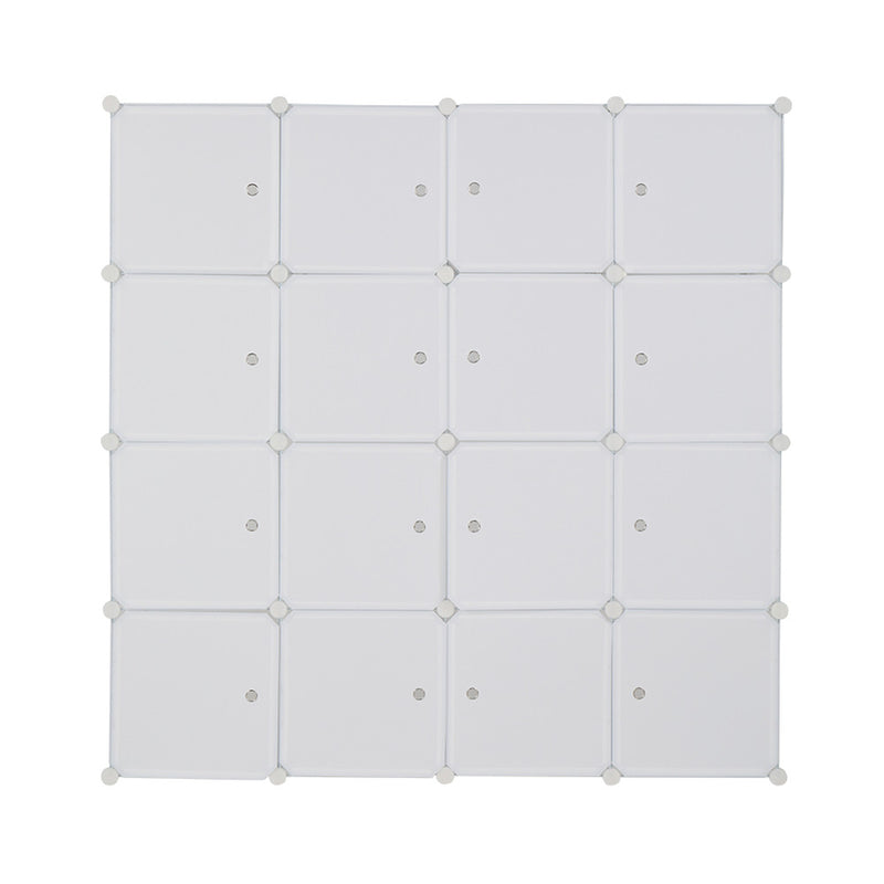 GAOMON 4 Layer 16 Cube Organizer 142*47*142cm Diy Assemble Cabinet White