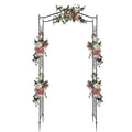 GAOMON Iron Arch Rust-Resistant Plant Climbing Frame with Bridge Roof
