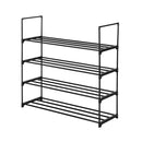 GAOMON 4 Tiers Shoe Rack Iron Pipe Shoe Shelf Simple Assembly Storage Organizer