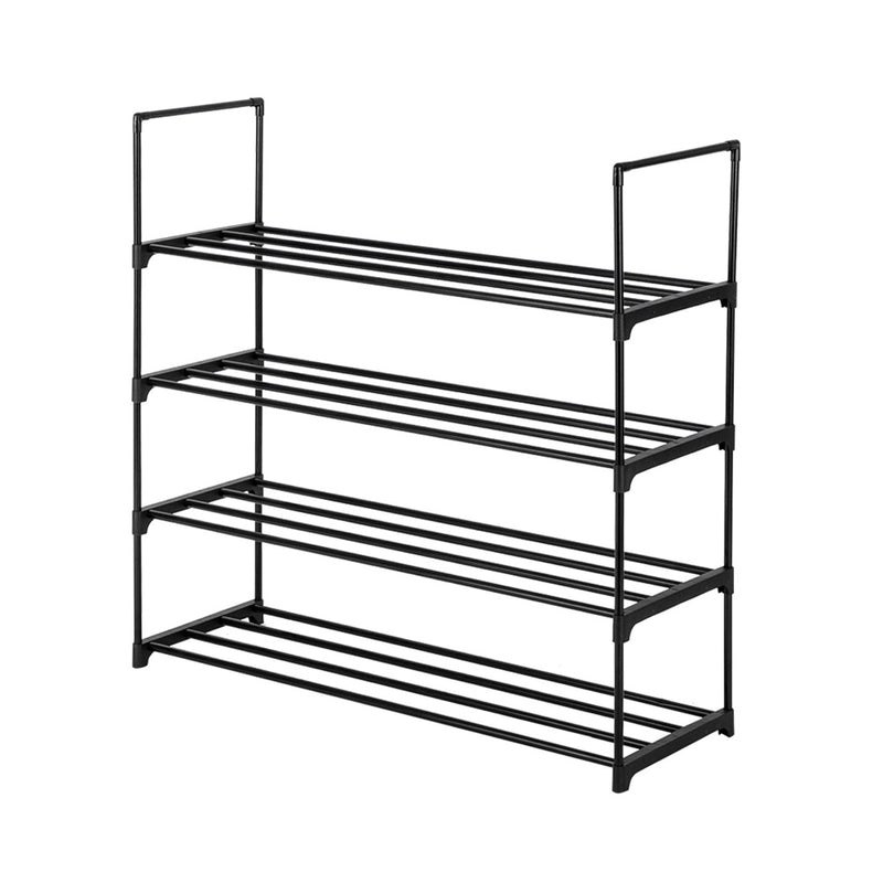 GAOMON 4 Tiers Shoe Rack Iron Pipe Shoe Shelf Simple Assembly Storage Organizer