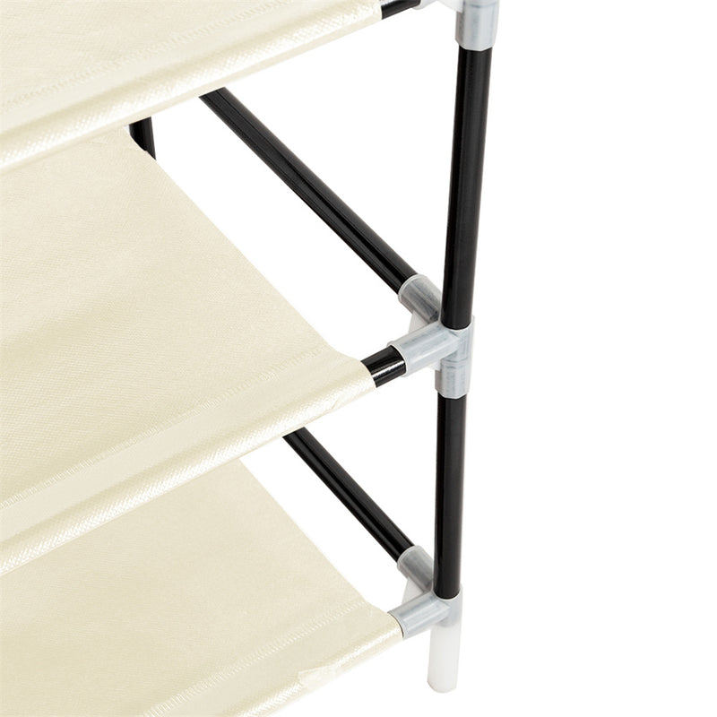GAOMON 7 Layers 14 Grids Shoe Rack Portable Shoe Cabinet Beige
