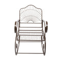GAOMON Iron Wire Single Rocking Chair with Backrest Simple Classic Lightweight Chair