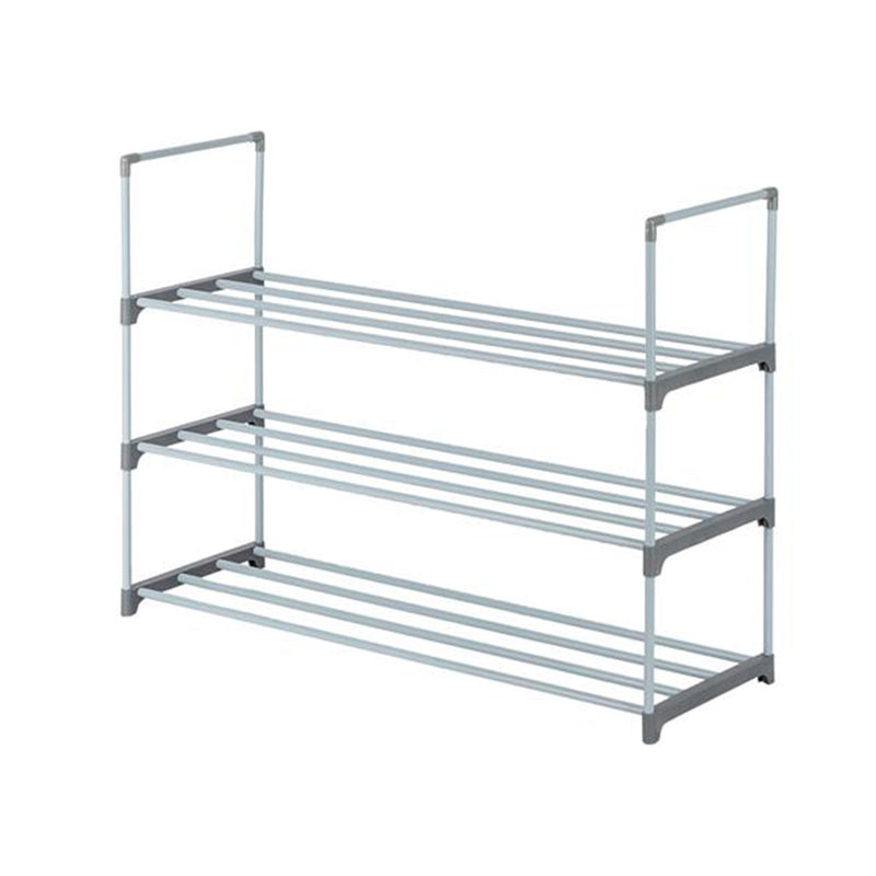 GAOMON 3 Tier Stackable Shoes Rack Storage Shelf GREY