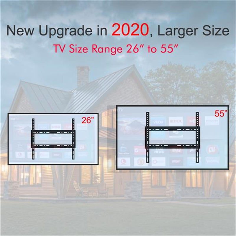 GAOMON TV Stand 26-55 Inches Desktop Single-column 3 Levels Black