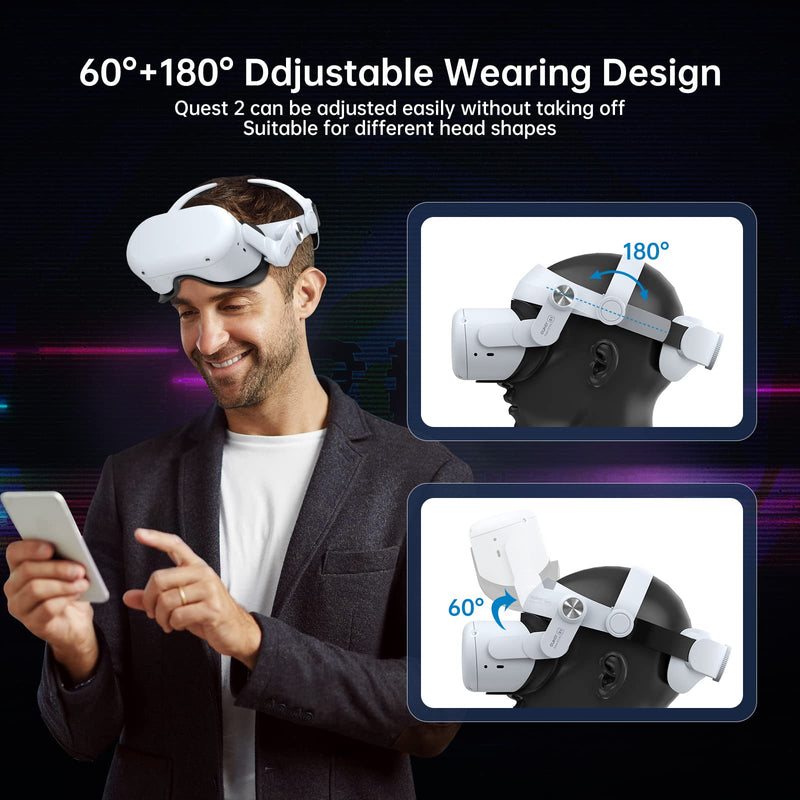 GAOMON Head Strap for Oculus Quest 2 Replacement Elite Strap for Meta Quest 2 VR Headset Headband