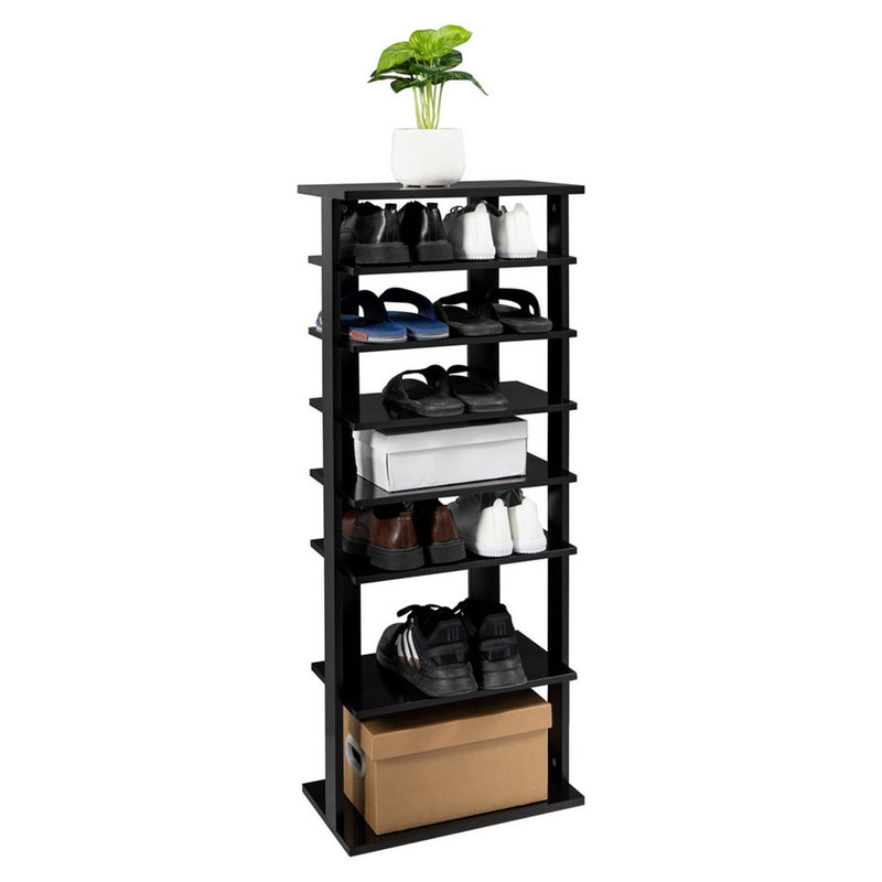 GAOMON 7-layer Shoe Rack Storage Mount Household Furniture Room Organizer White