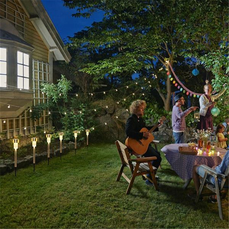 GAOMON 24Pcs Outdoor Solar Light Landscape Solar Garden Lights Warm White