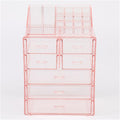 GAOMON 2pcs Makeup Organizer Cosmetic Storage Drawers Pink