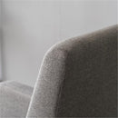 GAOMON Rocking Chair Retro Lounge Chair Relax Chair with Cushion Light Grey