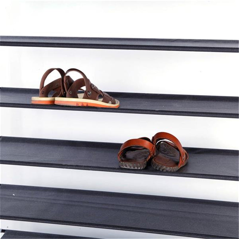 GAOMON Shoe Rack Organizer Storage Shoe Shelves 10-tier Stand Black