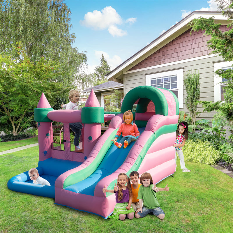 GAOMON Bounce House Inflatable Bouncer with Air Blower Bouncy Castle Pink