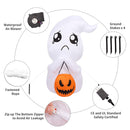 GAOMON 5FT Halloween Inflatable Cute Ghost with Pumpkin
