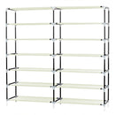 GAOMON 7 Layers 14 Grids Shoe Rack Portable Shoe Cabinet Beige