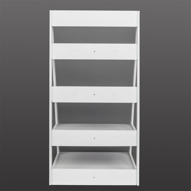 GAOMON 4-tier Plant Stands Ladder Style Waterproof Corner Plant Shelf White