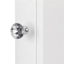 GAOMON Bathroom Mirror Cabinet Shelf Waterproof Space Saving Wall Mounted Double Door Cabinet